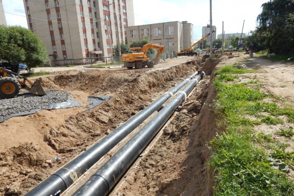 В Смоленске завершили реконструкцию участка теплосети по улице Попова