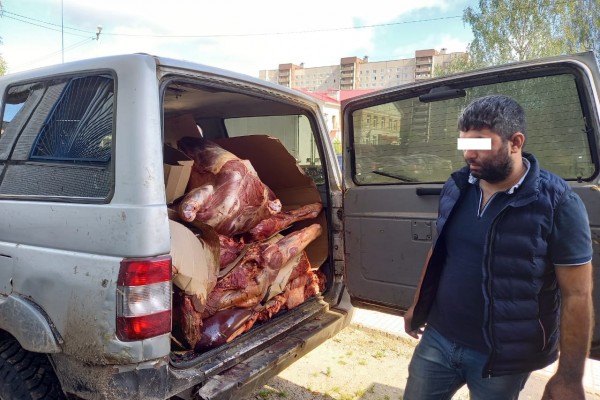 В Смоленскую область пытались ввезти около 1 тонны говядины без документов