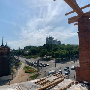 Реставрацию на 38-м прясле Смоленской крепостной стены планируют завершить ко Дню города