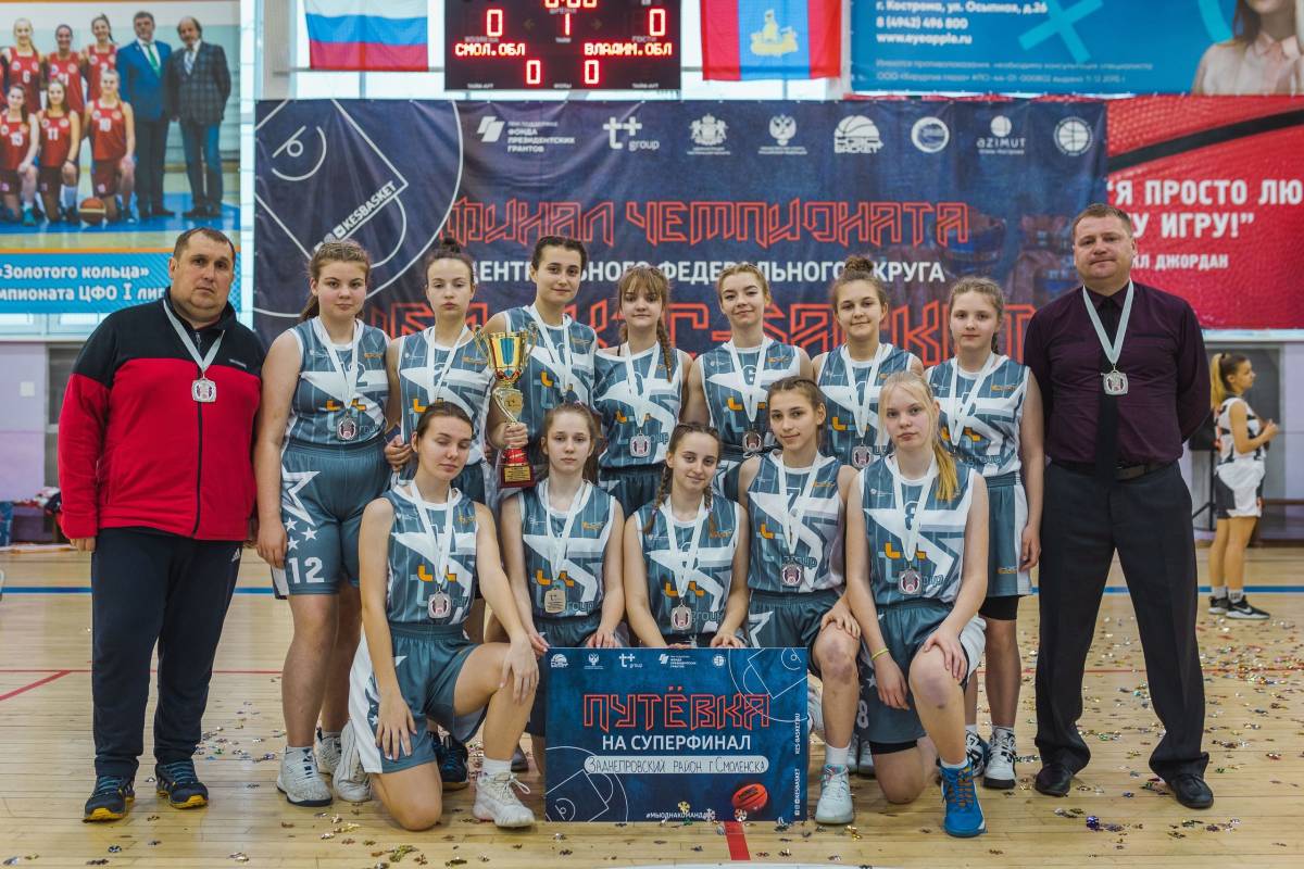 Смоленские баскетболистки вошли в пятерку сильнейших в России