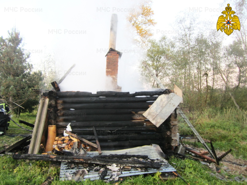 За сутки в Смоленской области горели две бани