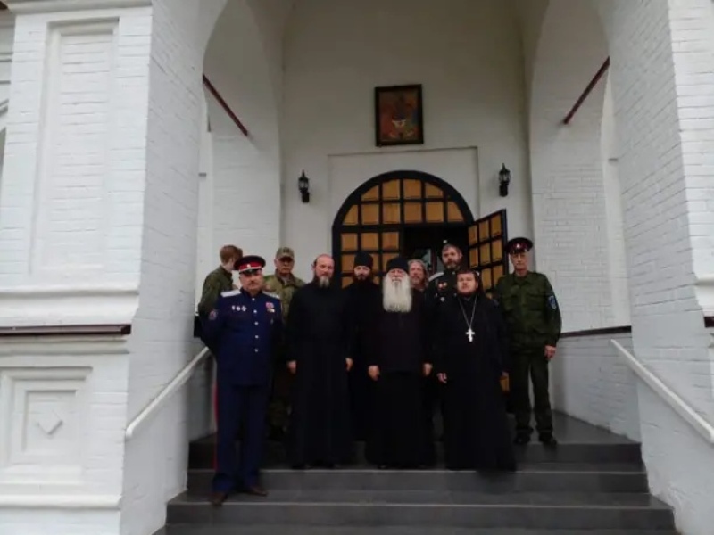 Смоленские и витебские казаки посетили обитель преподобного Герасима Болдинского