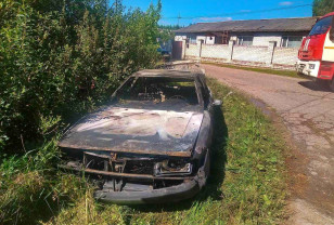 В Рославле сгорел вспыхнувший в гараже немецкий седан