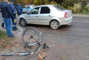 В Смоленской области Renault Logan наехал на велосипедиста