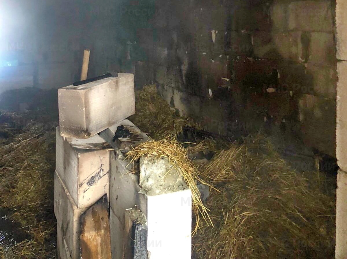 В Смоленском районе произошел пожар в недостроенном доме