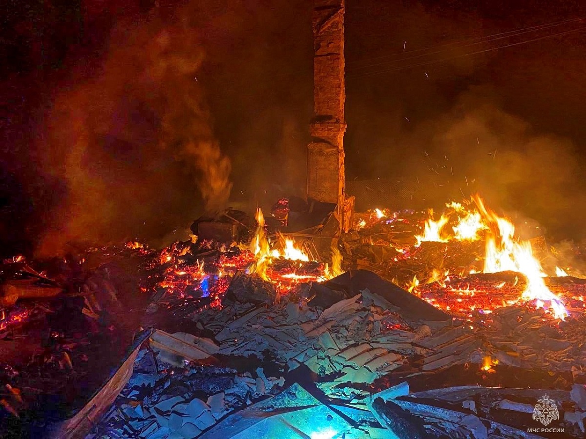 В деревне Городище Хиславичского района пожар уничтожил жилой дом