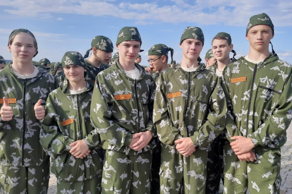 Ребята из Сычевского и Новодугинского районов участвуют в военно-исторических сборах «Бородино-2023»