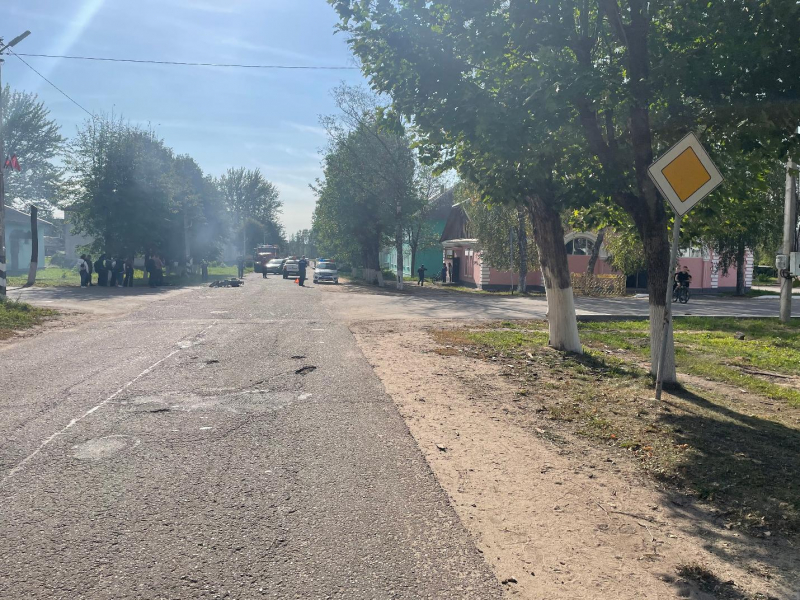 В Рославльском районе в ДПТ пострадал 13-летний водитель мопеда
