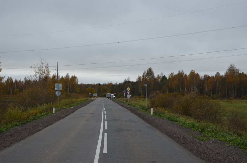 В Смоленской области завершили ремонт автомобильной дороги Демидов – Рудня