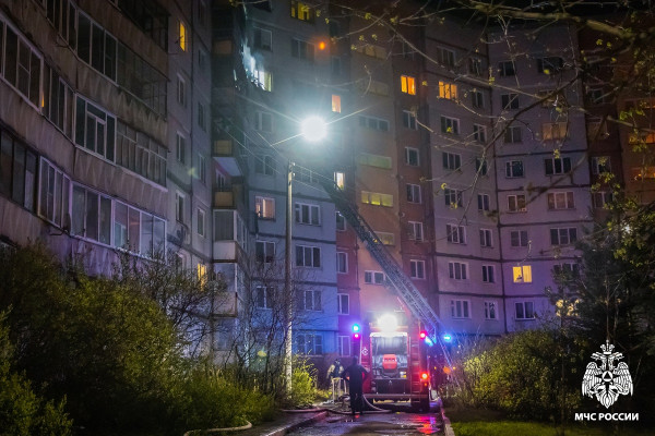МЧС обнародовало подробности ночного пожара в Смоленске